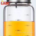 Dispensador de aceite / condimento de borosilicato de muestra GRATUITA de lila